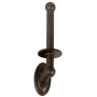 Alno Classic Traditional 9 Inch Tall Vertical Single Post Drop Down Toilet Paper Holder Barcelona