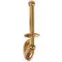 Alno Classic Traditional 9 Inch Tall Vertical Single Post Drop Down Toilet Paper Holder Polished Brass