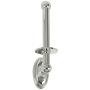Alno Classic Traditional 9 Inch Tall Vertical Single Post Drop Down Toilet Paper Holder Polished Chrome