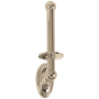 Alno Classic Traditional 9 Inch Tall Vertical Single Post Drop Down Toilet Paper Holder Polished Nickel