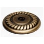 Alno Rope 1 Inch Diameter Cabinet Knob Backplate Antique English Matte