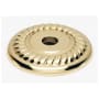 Alno Rope 1 Inch Diameter Cabinet Knob Backplate Polished Brass