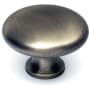 Alno Classic 1-1/2" Round Farmhouse Traditional Smooth Mushroom Solid Brass Cabinet Knob / Drawer Knob Antique English Matte
