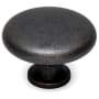 Alno Classic 1-1/2" Round Farmhouse Traditional Smooth Mushroom Solid Brass Cabinet Knob / Drawer Knob Barcelona