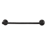 Alno Sierra 18"W Distressed Rustic Industrial Solid Bronze Bath Towel Bar Dark Bronze