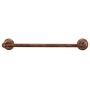 Alno Sierra 18"W Distressed Rustic Industrial Solid Bronze Bath Towel Bar Rust Bronze