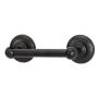 Alno Sierra 6-1/4" Center to Center Luxury Distressed Rustic Swing Arm Solid Bronze Toilet Paper Holder Dark Bronze