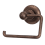 Alno Sierra Rustic Industrial Euro Slide On Single Post Solid Bronze Toilet Paper Holder Rust Bronze