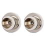 Alno Contemporary I Shower Rod Flange Set Polished Nickel