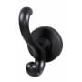 Alno Contemporary I 2" W Solid Brass Scroll Double Prong Bathroom Kitchen Towel Robe Hook Bronze