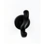 Alno Contemporary I 2" W Solid Brass Scroll Double Prong Bathroom Kitchen Towel Robe Hook Matte Black