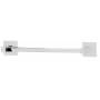 Alno Contemporary II - 12" Wide Square Bar Bathroom Single Solid Brass Towel Bar Polished Chrome