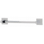Alno Contemporary II - 12" Wide Square Bar Bathroom Single Solid Brass Towel Bar Polished Nickel