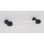 Alno Royale 3" Center to Center Acrylic Clear Bar Cabinet Handle / Drawer Pull with Solid Brass Mounts Matte Black