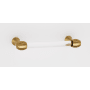 Alno Royale 3-1/2" Center to Center Acrylic Bar Cabinet Handle / Drawer Pull with Solid Brass Mounts Satin Brass