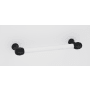 Alno Royale 8" Center to Center Acrylic Bar Solid Brass Cabinet Handle / Drawer Pull Matte Black