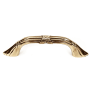Alno Ribbon & Reed 3" Center to Center Elegant Luxury Traditional Arch Bow Solid Brass Cabinet Handle / Drawer Pull Polished Antique