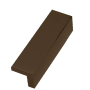 Alno Tab 4" Long Surface Mount Hole Cover Solid Brass Cabinet Handle / Drawer Pull Bronze