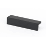 Alno Tab 4" Long Surface Mount Hole Cover Solid Brass Cabinet Handle / Drawer Pull Matte Black