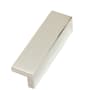 Alno Tab 4" Long Surface Mount Hole Cover Solid Brass Cabinet Handle / Drawer Pull Polished Chrome