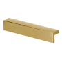 Alno Tab 4" Long Surface Mount Hole Cover Solid Brass Cabinet Handle / Drawer Pull Satin Brass