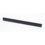 Alno Linear 18" Center to Center Flush Mount Rectangle Solid Brass Cabinet Handle / Drawer Pull Matte Black