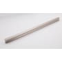 Alno Linear 18" Center to Center Flush Mount Rectangle Solid Brass Cabinet Handle / Drawer Pull Satin Nickel
