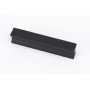 Alno Linear 3-1/2" Center to Center Solid Brass Flush Mount Rectangular Cabinet Handle / Drawer Pull Matte Black