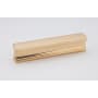 Alno Linear 3-1/2" Center to Center Solid Brass Flush Mount Rectangular Cabinet Handle / Drawer Pull Unlacquered Brass