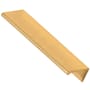 Alno Tab 6-1/2" Solid Brass Surface Mount Linear Cabinet Handle / Drawer Pull Unlacquered Brass