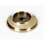 Alno Royale 1-1/2" Diameter Solid Brass Cabinet Knob Backplate Rosette Polished Antique