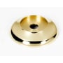 Alno Royale 1-1/2" Diameter Solid Brass Cabinet Knob Backplate Rosette Unlacquered Brass