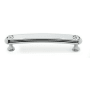 Alno Crystal 4" Center to Center Luxury Designer Solid Brass Bar Cabinet Pull with Swarovski Crystals Polished Chrome
