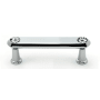 Alno Crystal Series 3 Inch Center to Center Luxury Decorative Bar Cabinet Pull with Swarovski Crystals Polished Chrome