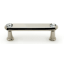 Alno Crystal Series 3 Inch Center to Center Luxury Decorative Bar Cabinet Pull with Swarovski Crystals Polished Nickel