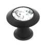 Alno Crystal Series 1.25" Luxury Solid Brass Cabinet Knob with Swarovski Crystal Center Bronze