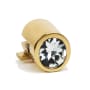 Alno Convertibles Solid Brass 9/16" Large Round Crystal Drop Ring Pull Mount for 3" and 3.5" Rings - Ring Not Included Polished Brass