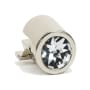 Alno Convertibles Solid Brass 9/16" Large Round Crystal Drop Ring Pull Mount for 3" and 3.5" Rings - Ring Not Included Polished Nickel