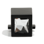 Alno Convertibles 1/2 Inch Square Crystal Ring Pull Mount for 1.5", 2", and 2.5" Ring Pulls - Ring Not Included Bronze