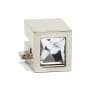 Alno Convertibles 1/2 Inch Square Crystal Ring Pull Mount for 1.5", 2", and 2.5" Ring Pulls - Ring Not Included Polished Nickel
