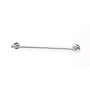 Alno 18 Inch Wide Single Towel Bar from the Contemporary I Crystal Collection Polished Chrome