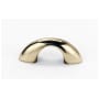 Alno C855 1-1/2" Center to Center Small Arch Bow Solid Brass Cabinet Handle / Drawer Pull Polished Antique