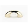 Alno C855 1-1/2" Center to Center Small Arch Bow Solid Brass Cabinet Handle / Drawer Pull Polished Brass
