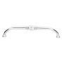 Alno Tuscany 12" Center to Center Traditional Solid Brass Appliance Handle Pull Polished Chrome