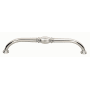 Alno Tuscany 12" Center to Center Traditional Solid Brass Appliance Handle Pull Polished Nickel