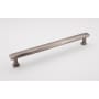 Alno Cloud 12" Center to Center Modern Convex Bar Solid Brass Appliance Handle / Appliance Pull Pewter