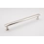 Alno Cloud 12" Center to Center Modern Convex Bar Solid Brass Appliance Handle / Appliance Pull Polished Nickel