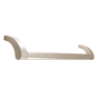 Alno Circa 18" Center to Center Urban Modern Solid Brass Drop Grip Appliance Handle Pull Satin Nickel