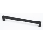 Alno Block 12" Center to Center Solid Brass Square Appliance Handle / Appliance Pull Matte Black