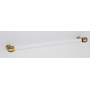 Alno Royale Acrylic 18 Inch Center to Center Large Cabinet Handle / Drawer Pull Satin Brass